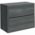 The Hon Co Lateral File, 2-Drawer, 36inx20inx29-1/2in, Sterling Ash HON10563LS1